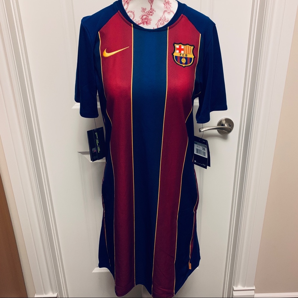 Nike Barcelona FC Football Soccer Jersey Dress, Barca XS New
